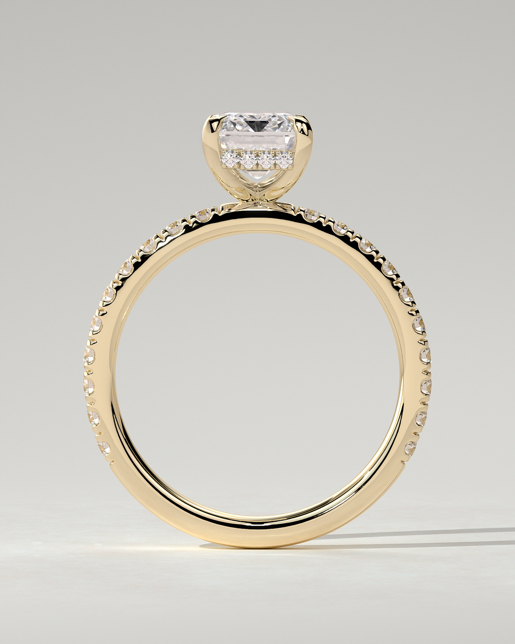 Gwyneth Solitaire Emerald Ring