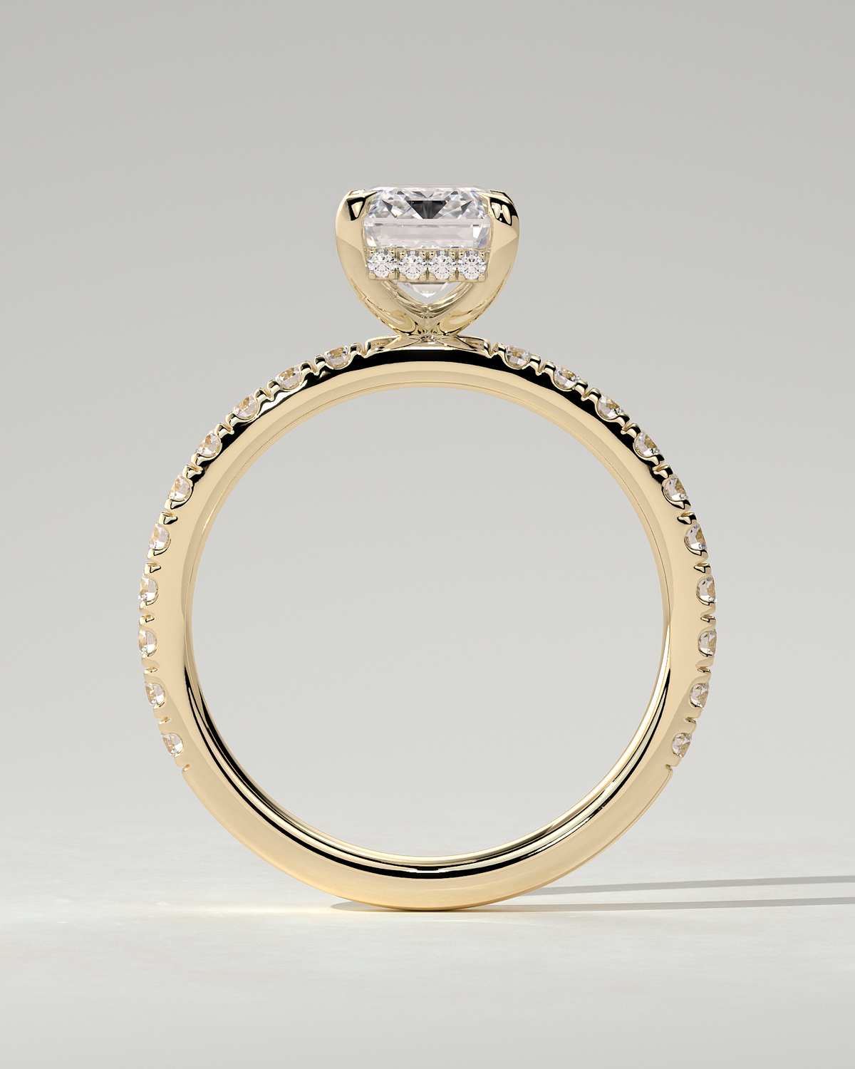 Gwyneth Solitaire Emerald Ring
