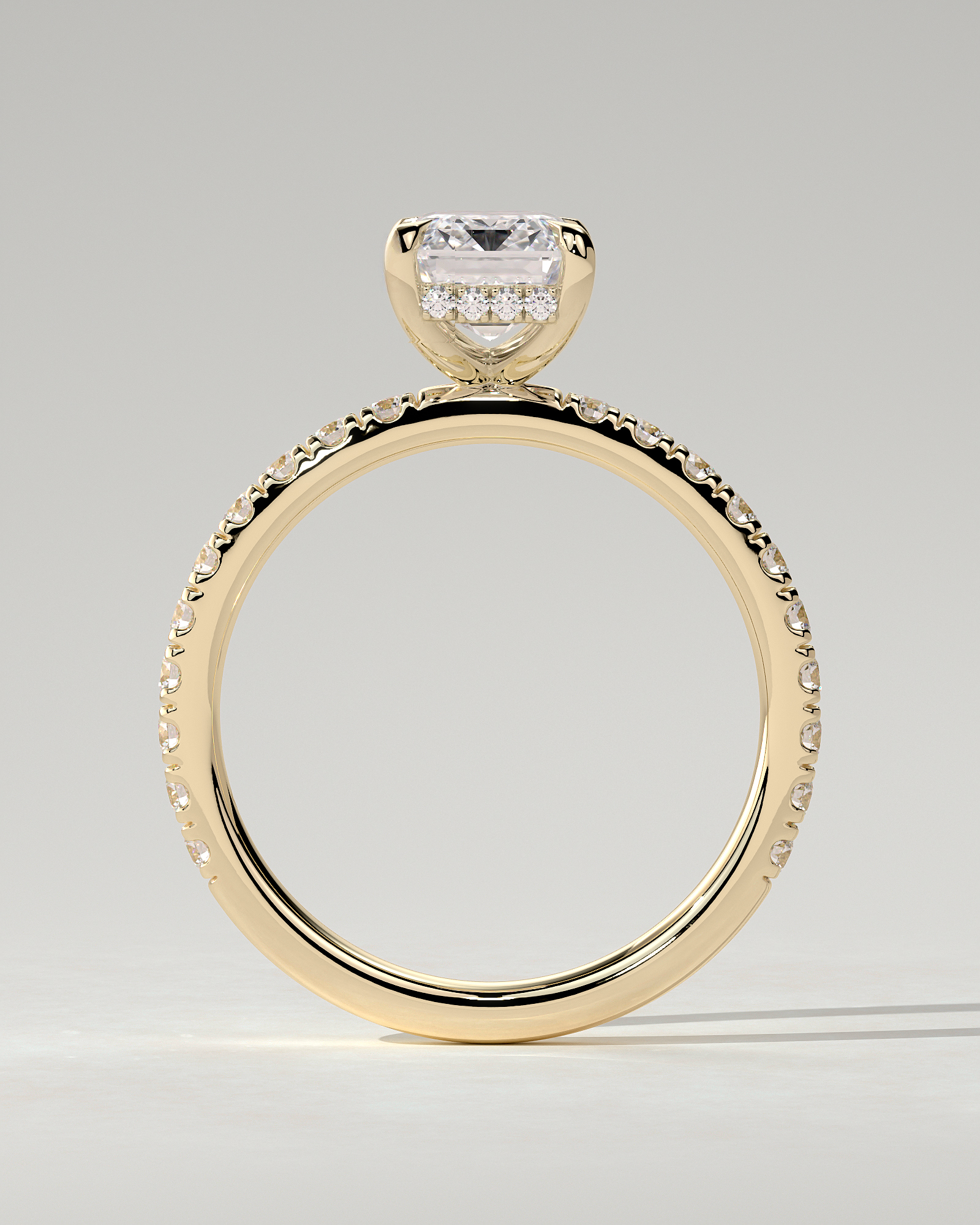 Gwyneth Solitaire Emerald Ring