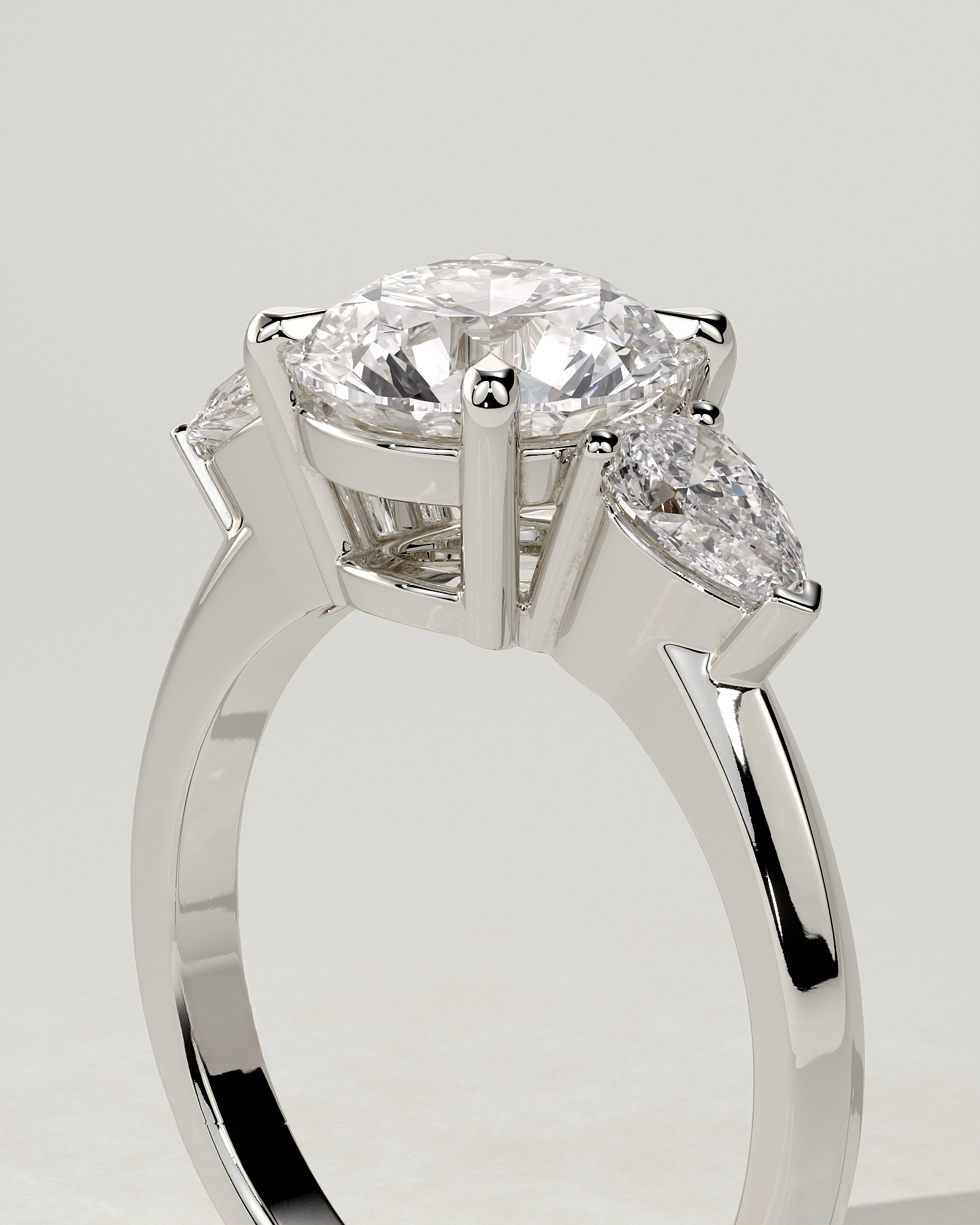 Halle Trilogy Round Ring