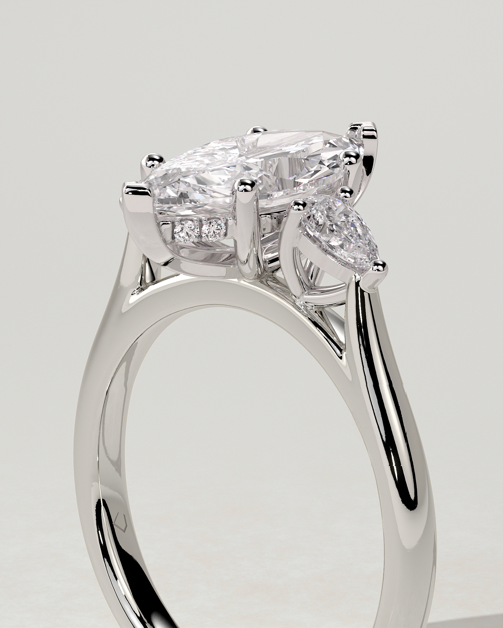 Hannah Trilogy Marquise Ring
