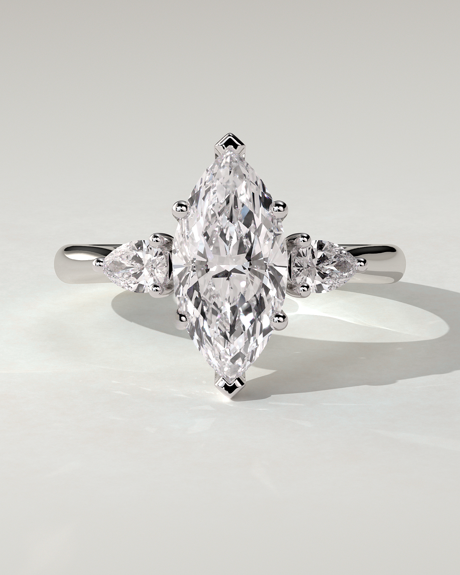 Hannah Trilogy Marquise Ring