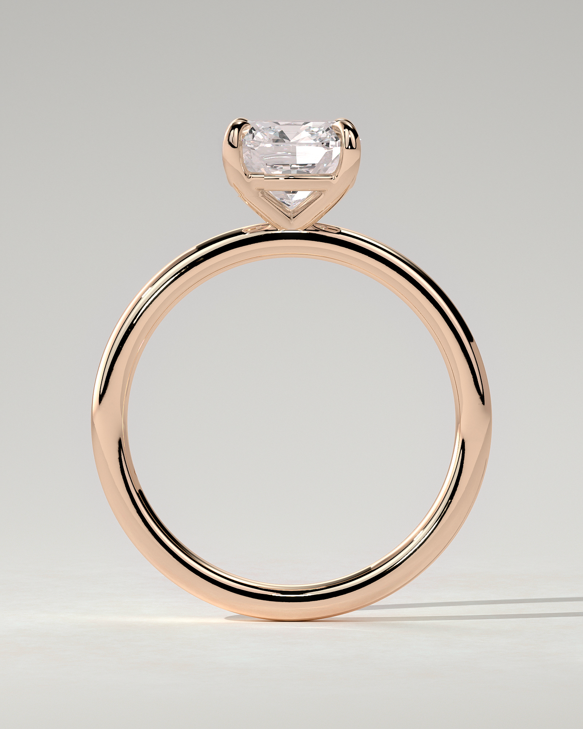 Hazel Solitaire Cushion Ring