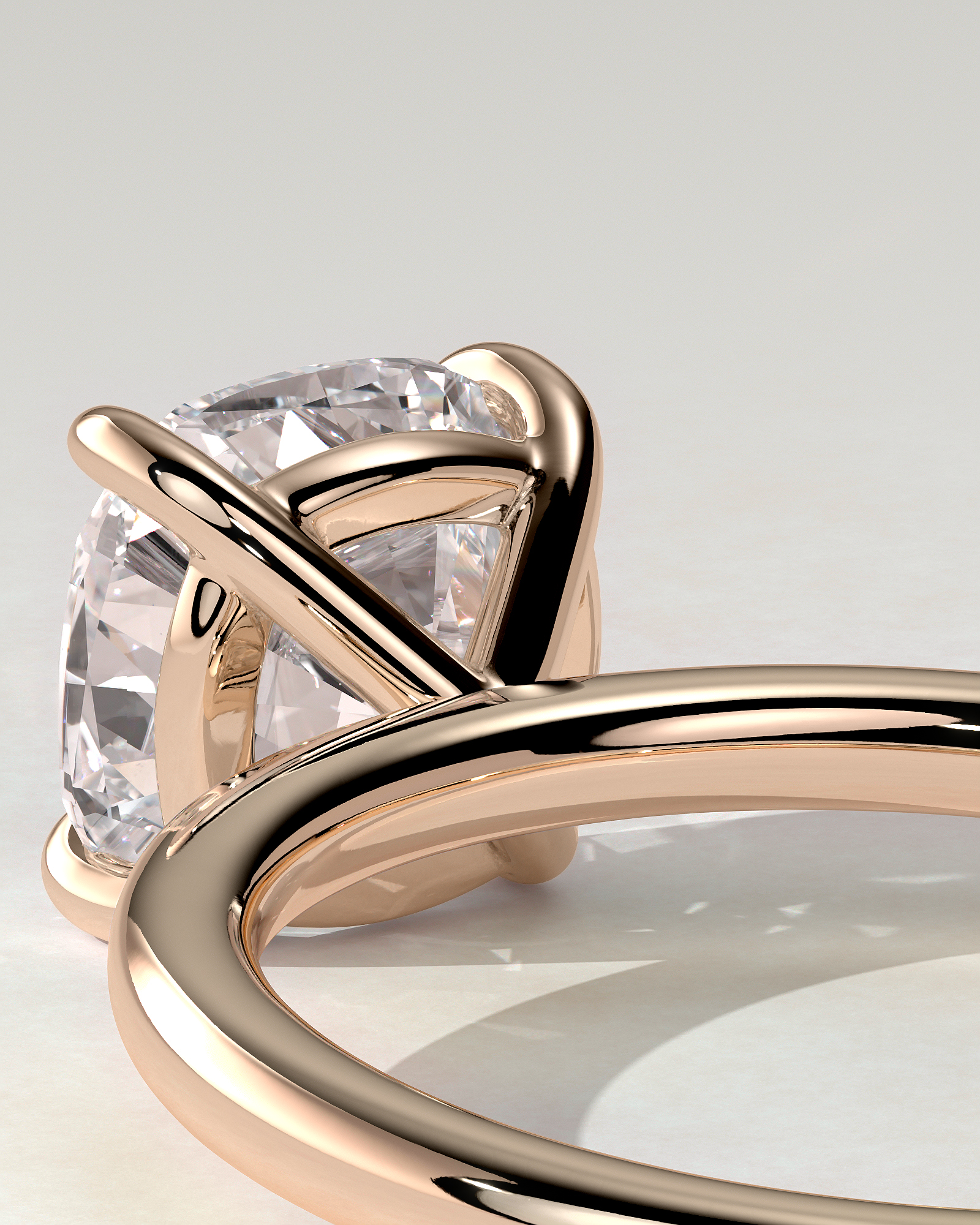 Hazel Solitaire Cushion Ring