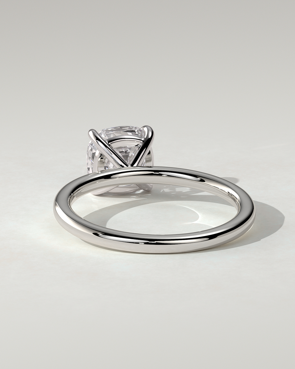 Hazel Solitaire Cushion Ring