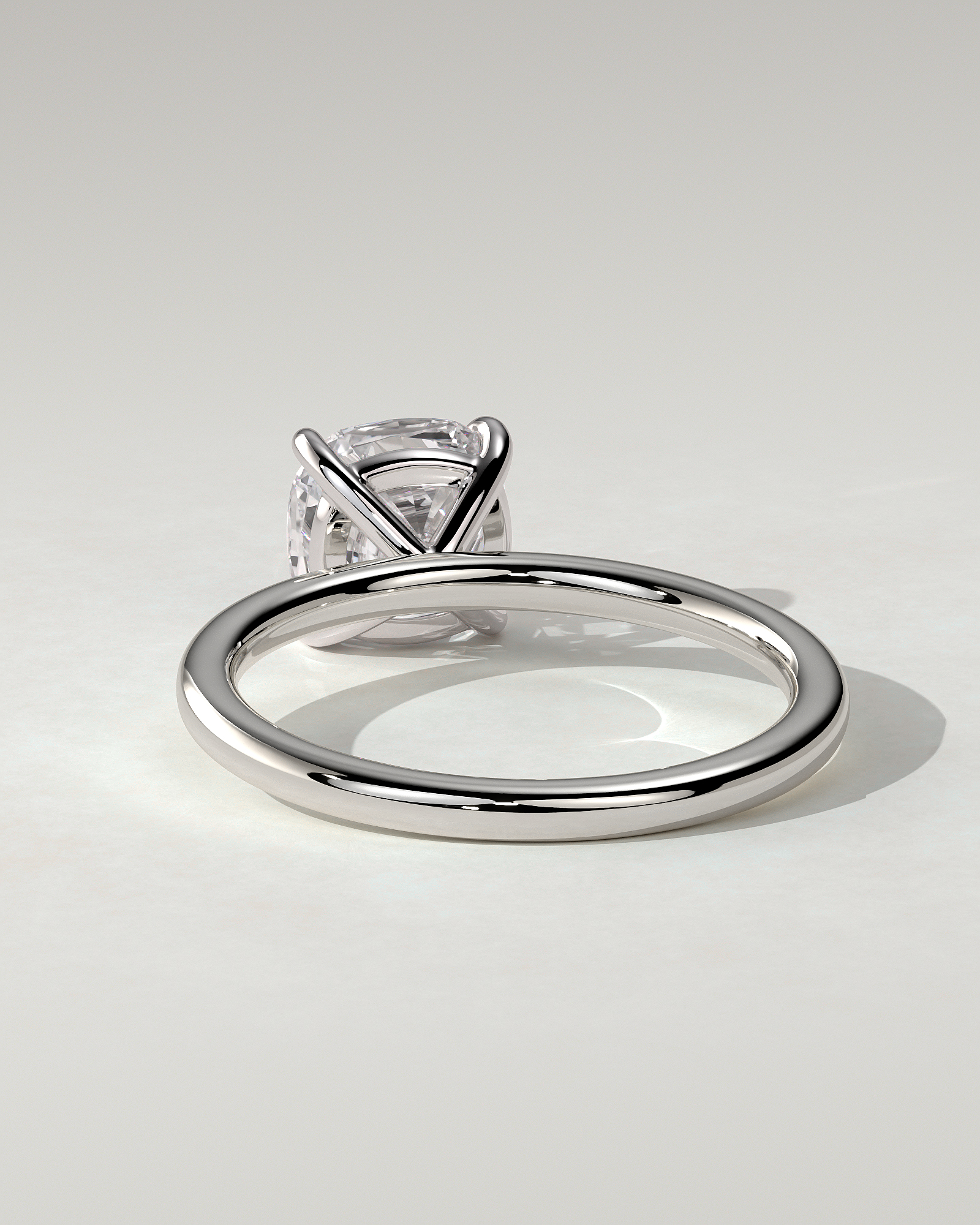Hazel Solitaire Cushion Ring