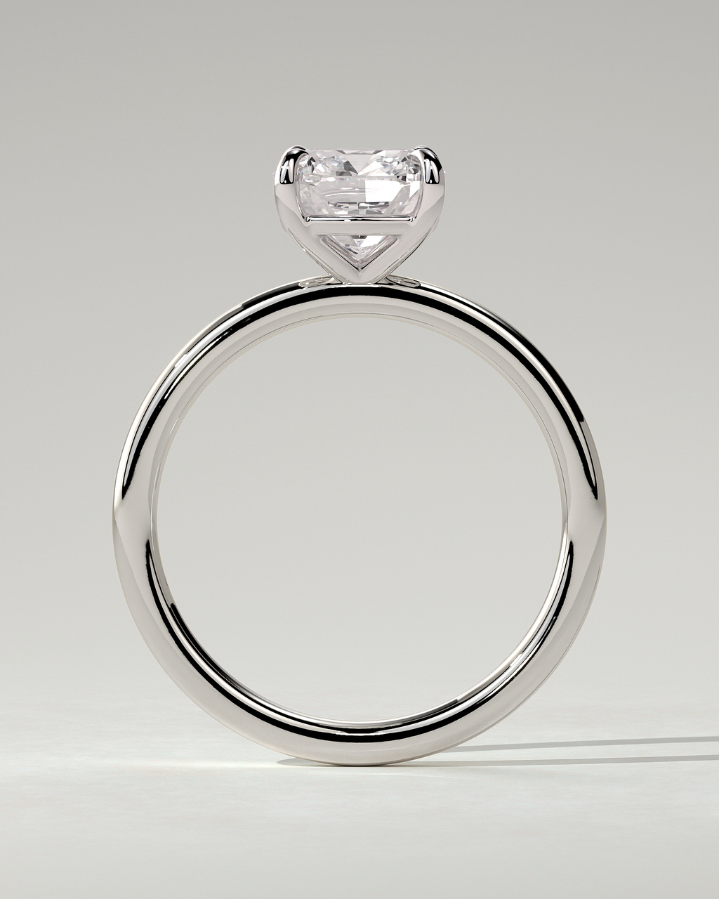 Hazel Solitaire Cushion Ring