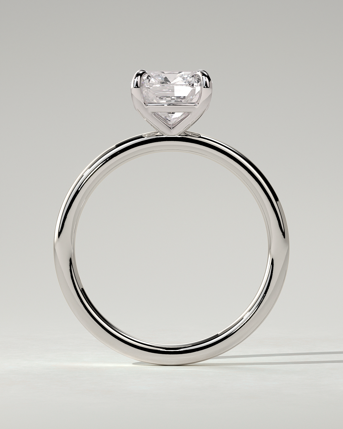 Hazel Solitaire Cushion Ring