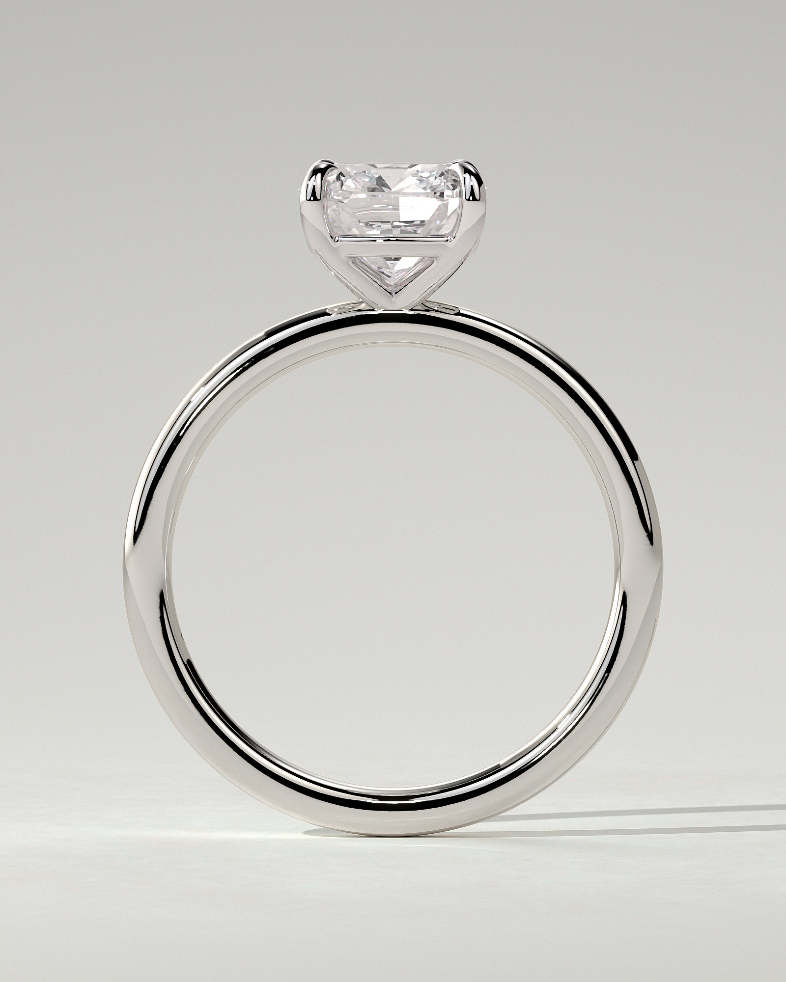 Hazel Solitaire Cushion Ring