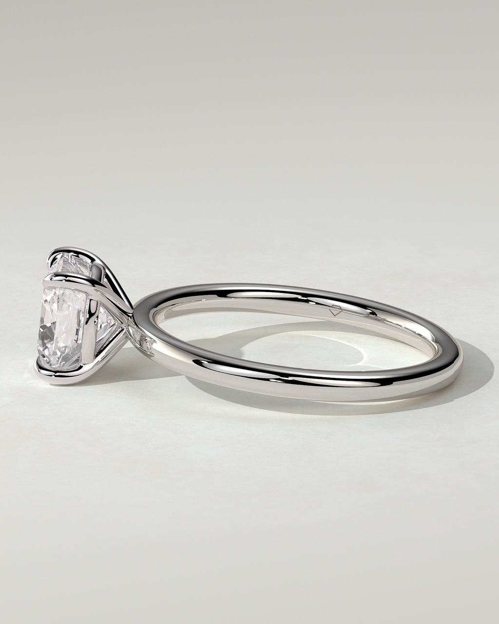 Hazel Solitaire Cushion Ring