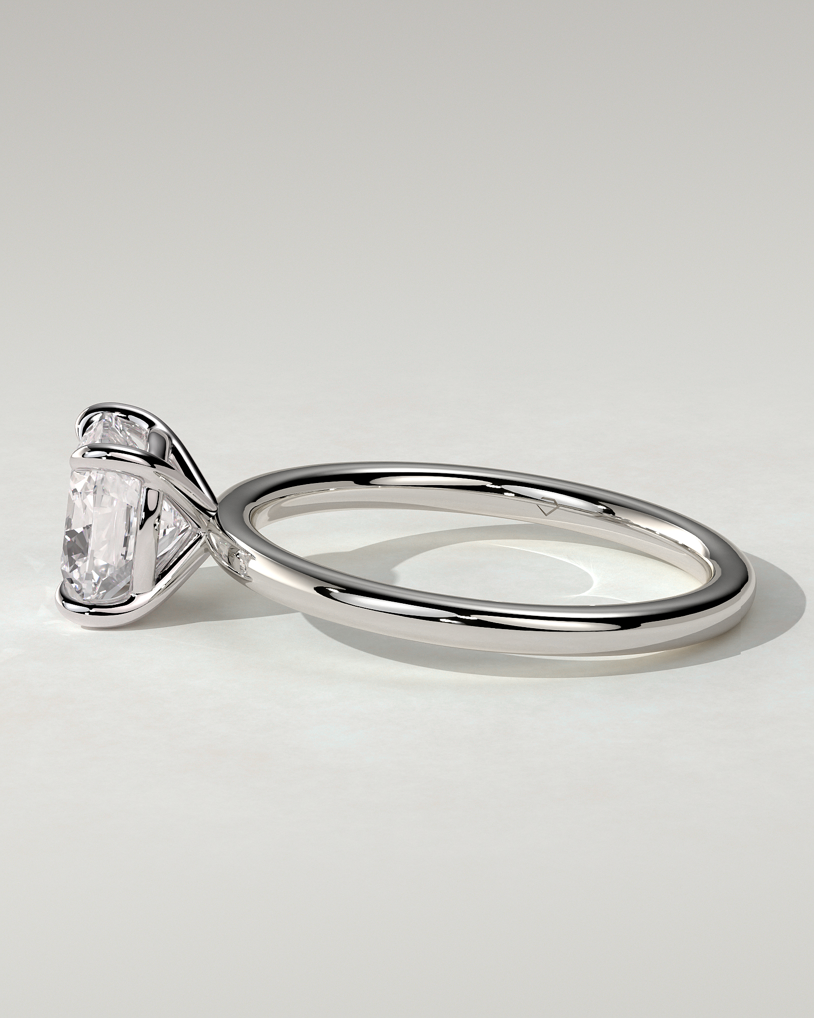 Hazel Solitaire Cushion Ring