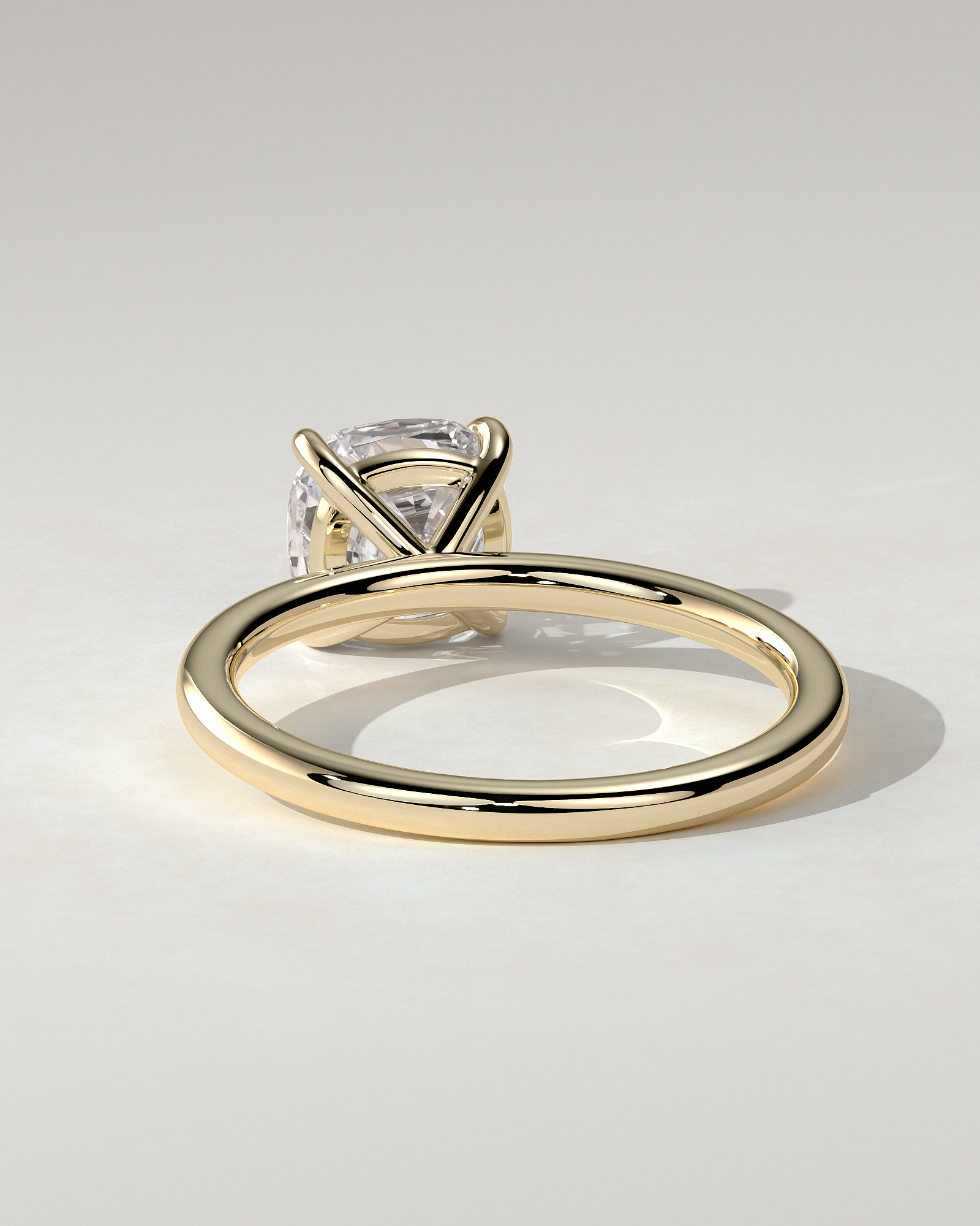 Hazel Solitaire Cushion Ring