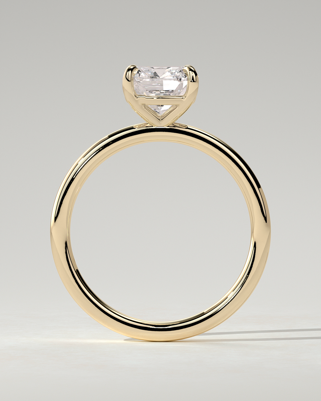 Hazel Solitaire Cushion Ring