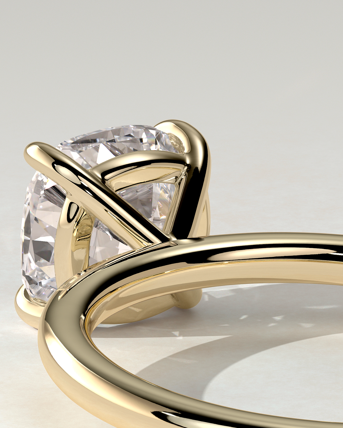 Hazel Solitaire Cushion Ring