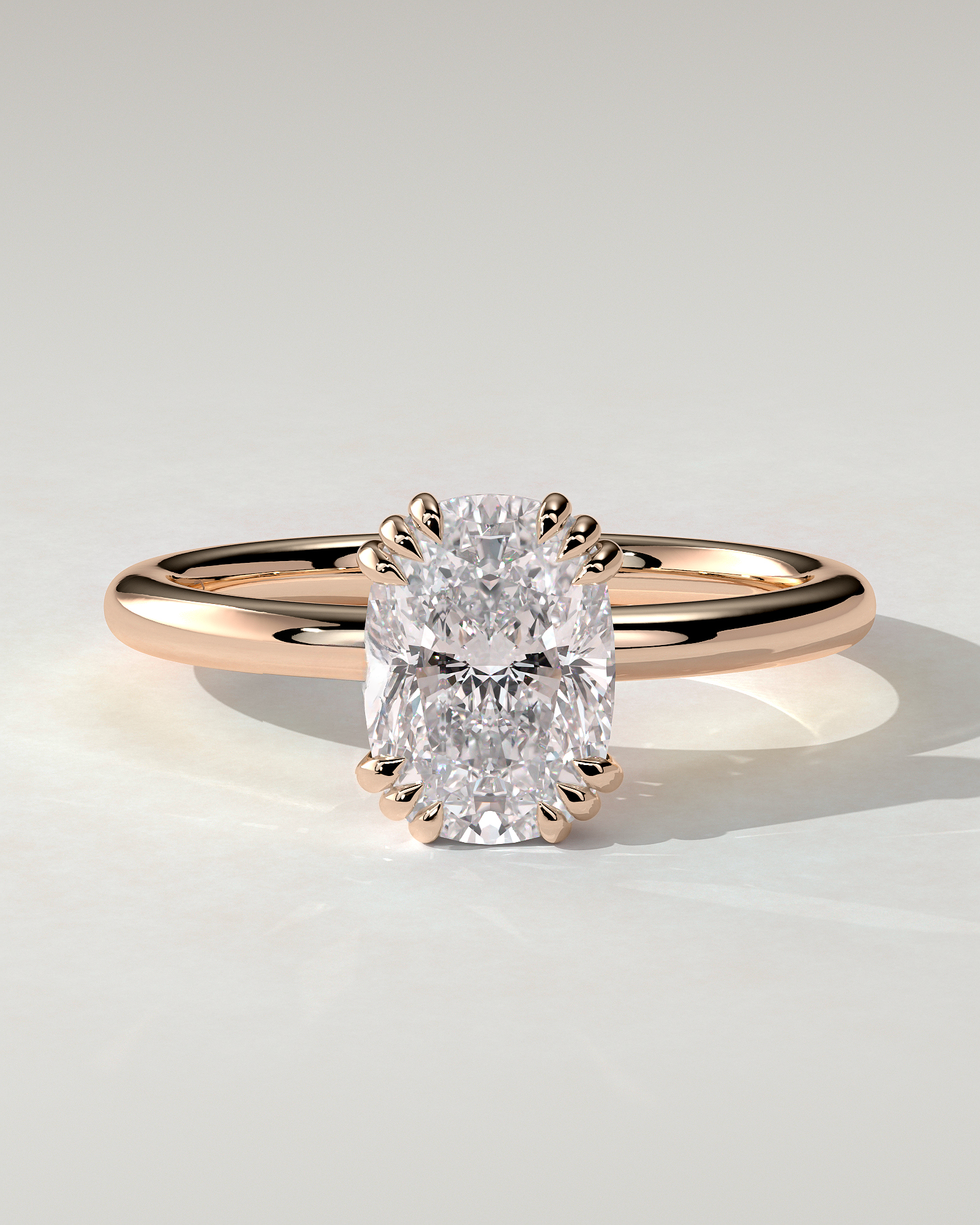 Helena Solitaire Cushion Ring