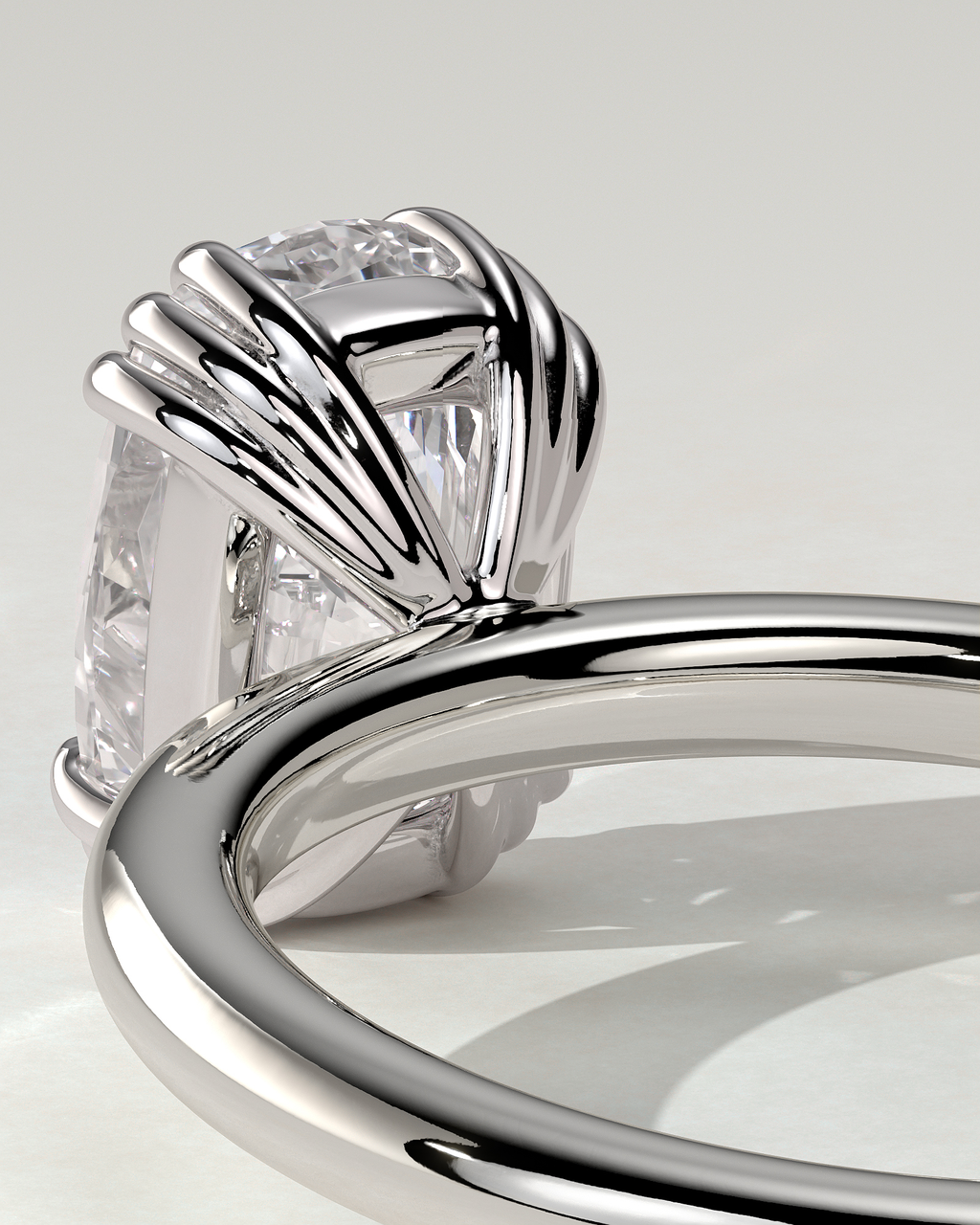 Helena Solitaire Cushion Ring