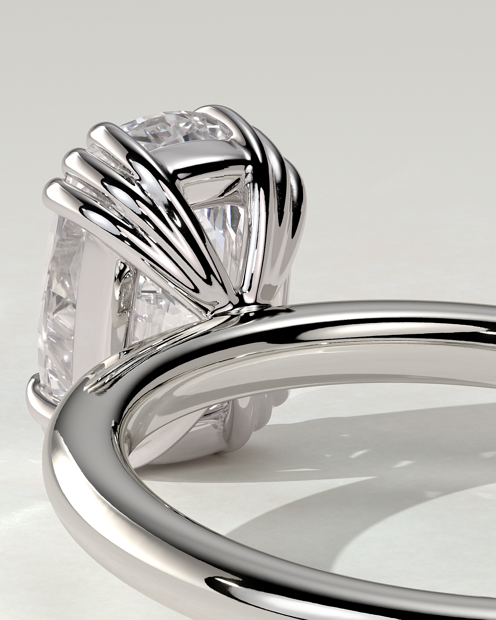 Helena Solitaire Cushion Ring