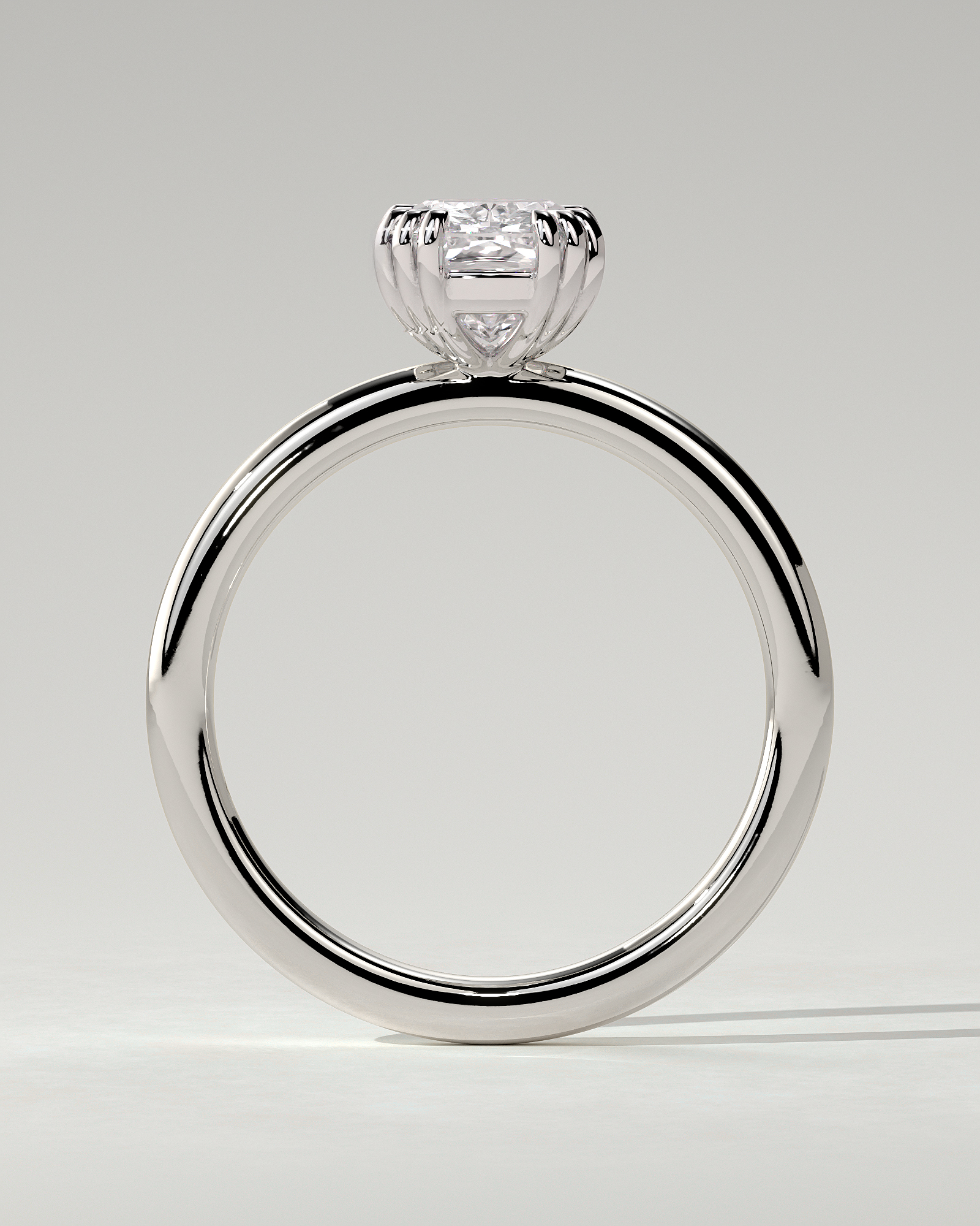 Helena Solitaire Cushion Ring