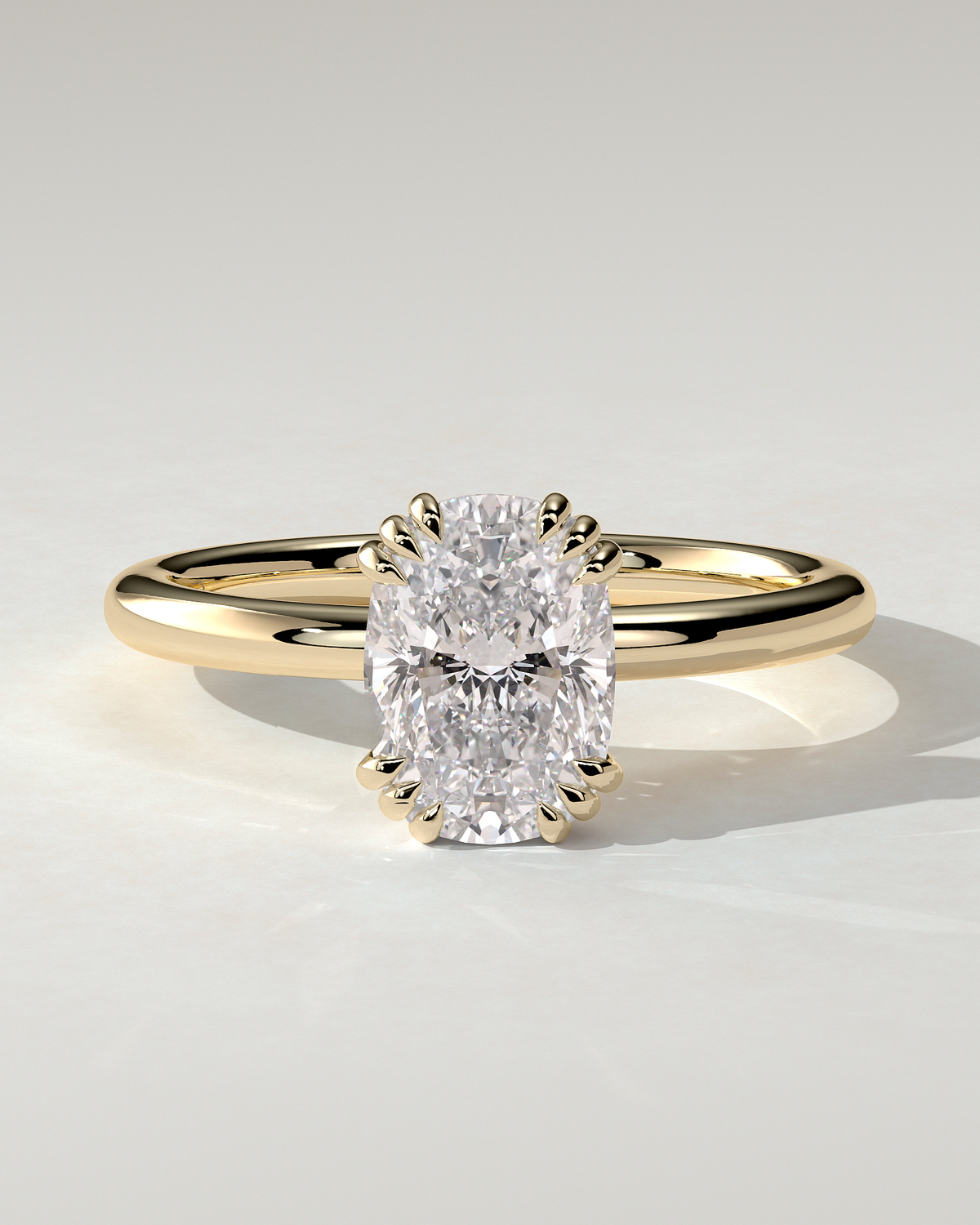 Helena Solitaire Cushion Ring