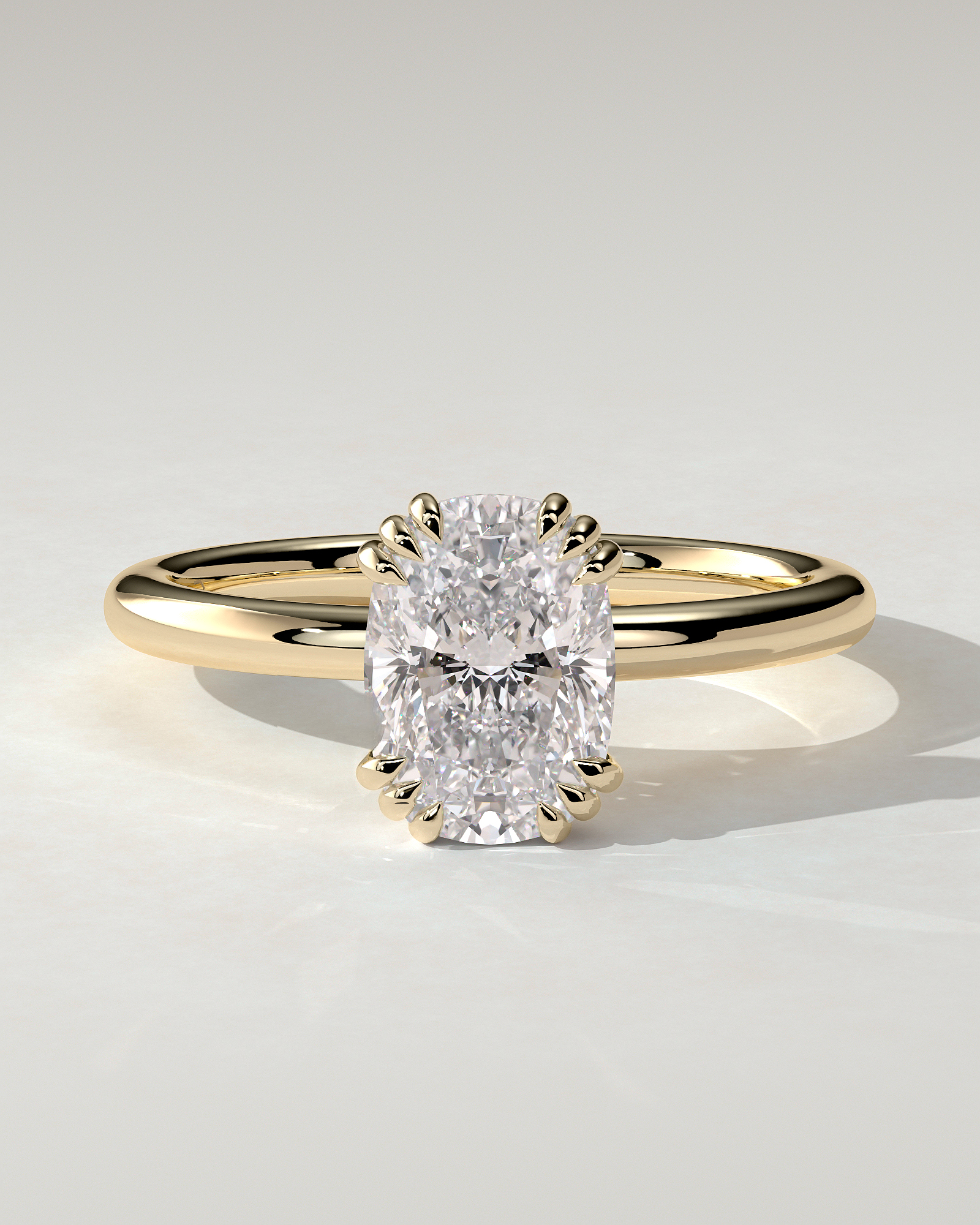 Helena Solitaire Cushion Ring