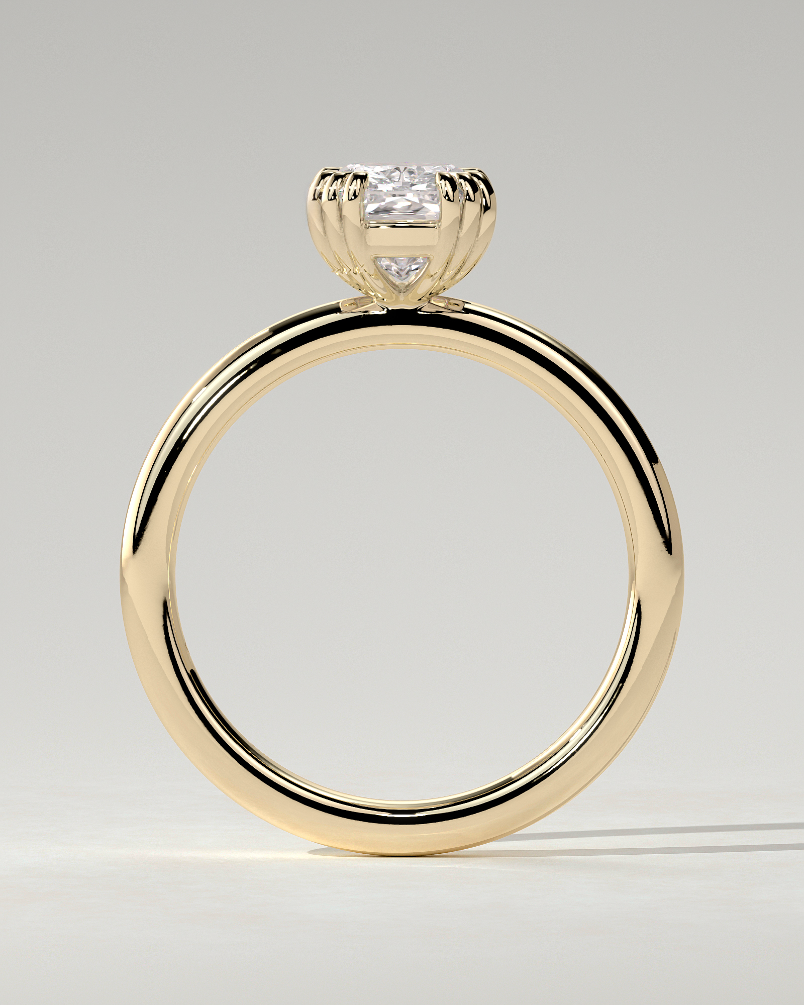 Helena Solitaire Cushion Ring