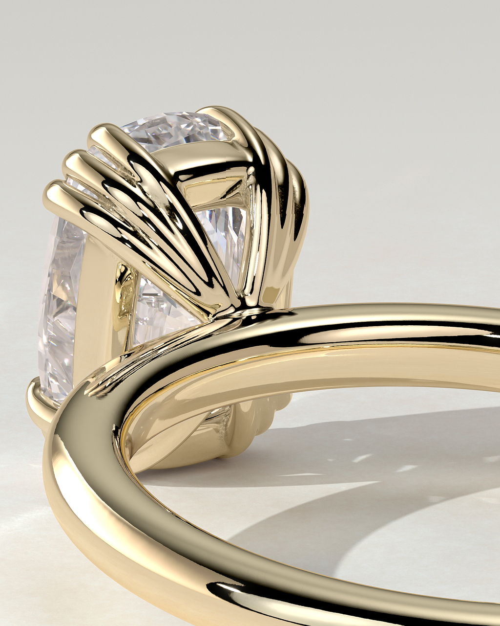 Helena Solitaire Cushion Ring