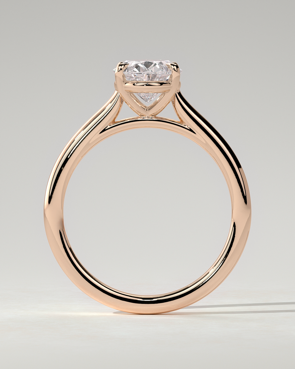 Hilary Solitaire Oval Ring