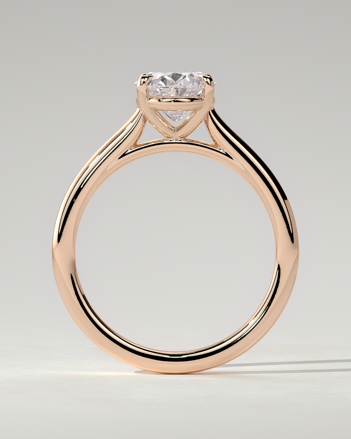 Hilary Solitaire Oval Ring