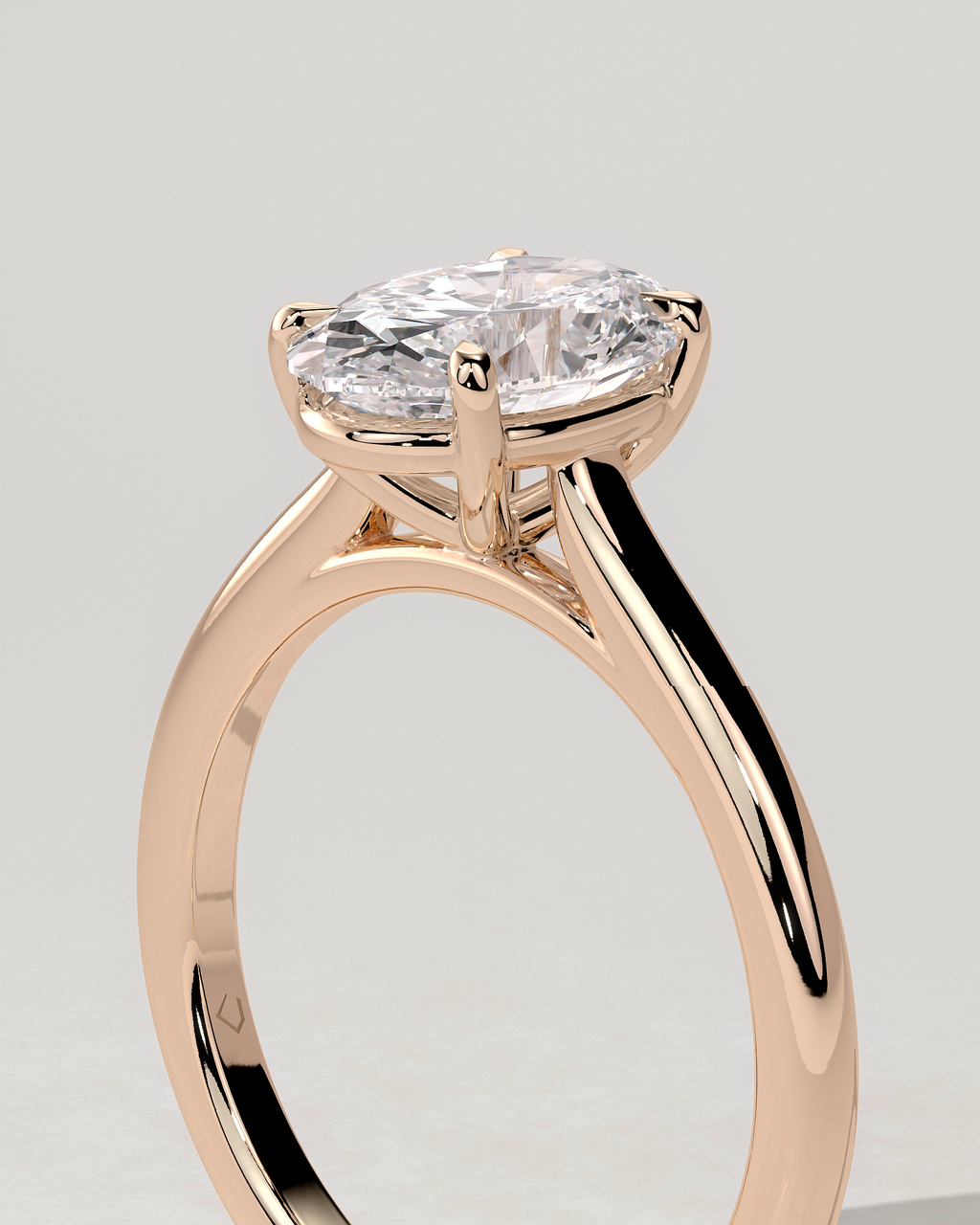 Hilary Solitaire Oval Ring