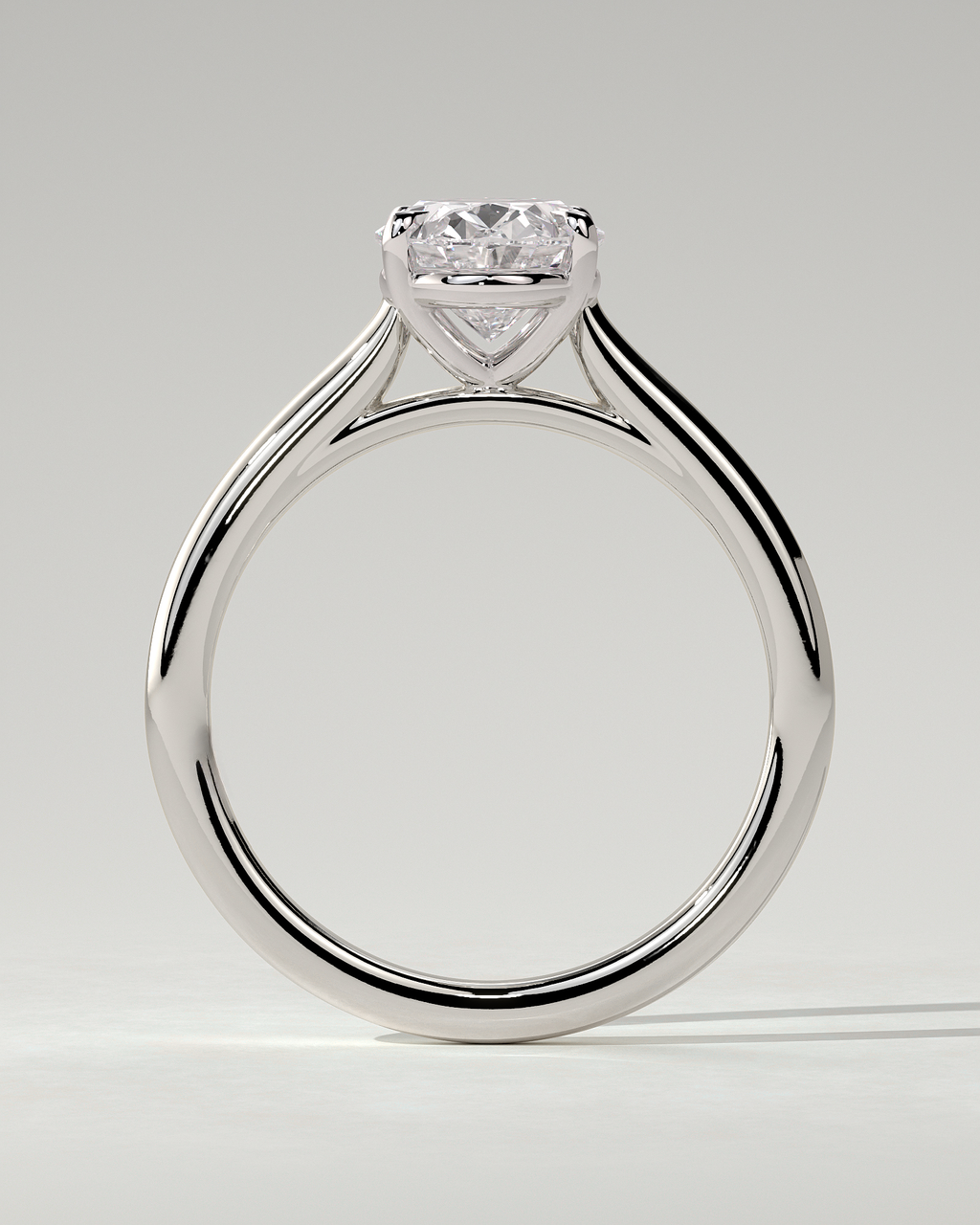 Hilary Solitaire Oval Ring