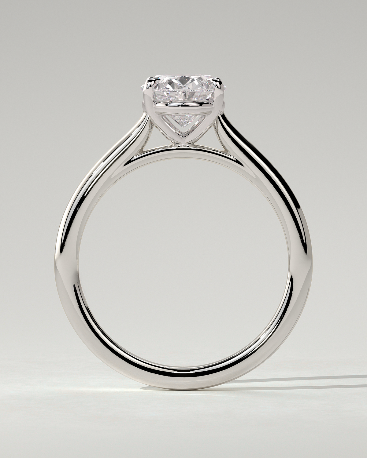 Hilary Solitaire Oval Ring