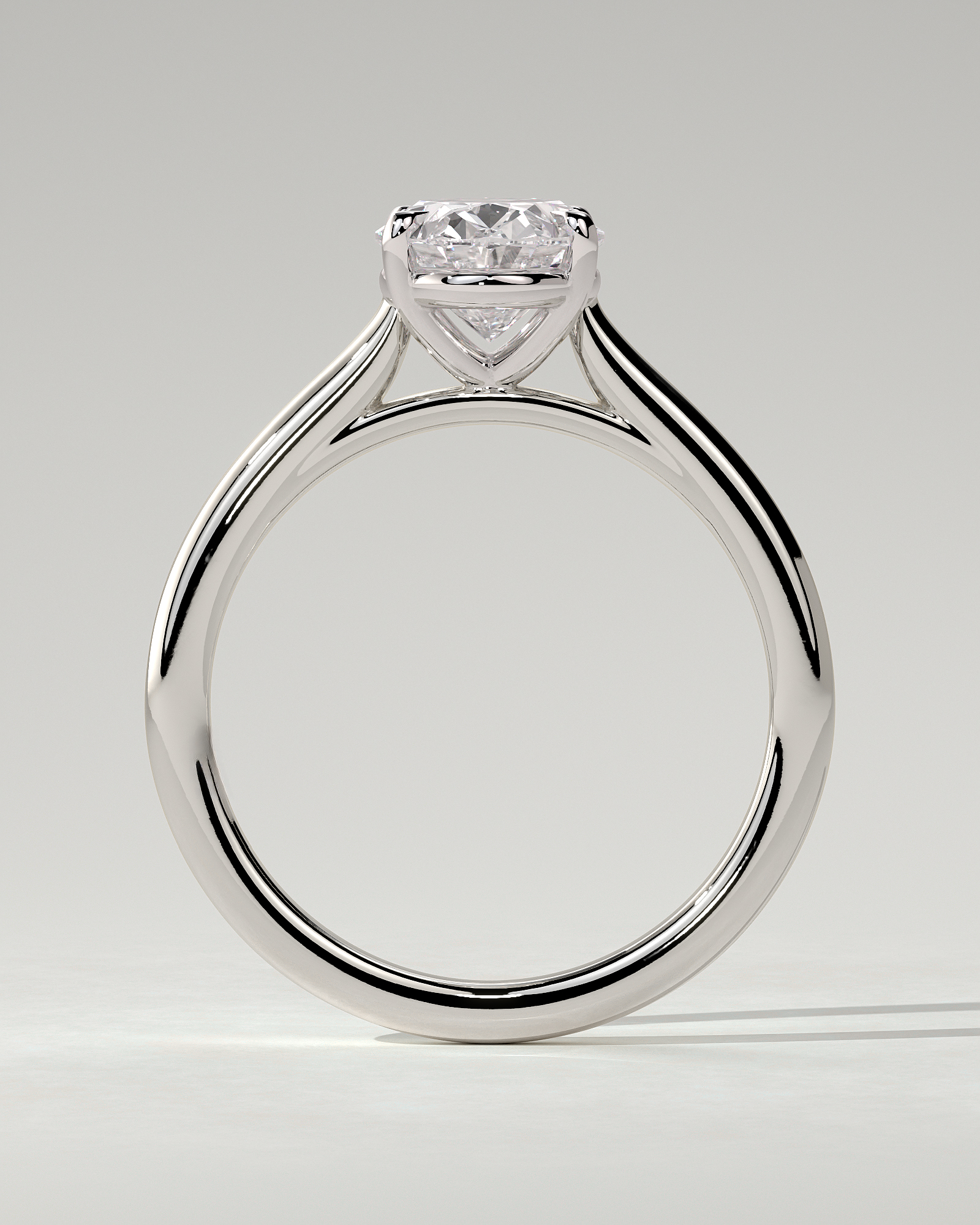 Hilary Solitaire Oval Ring