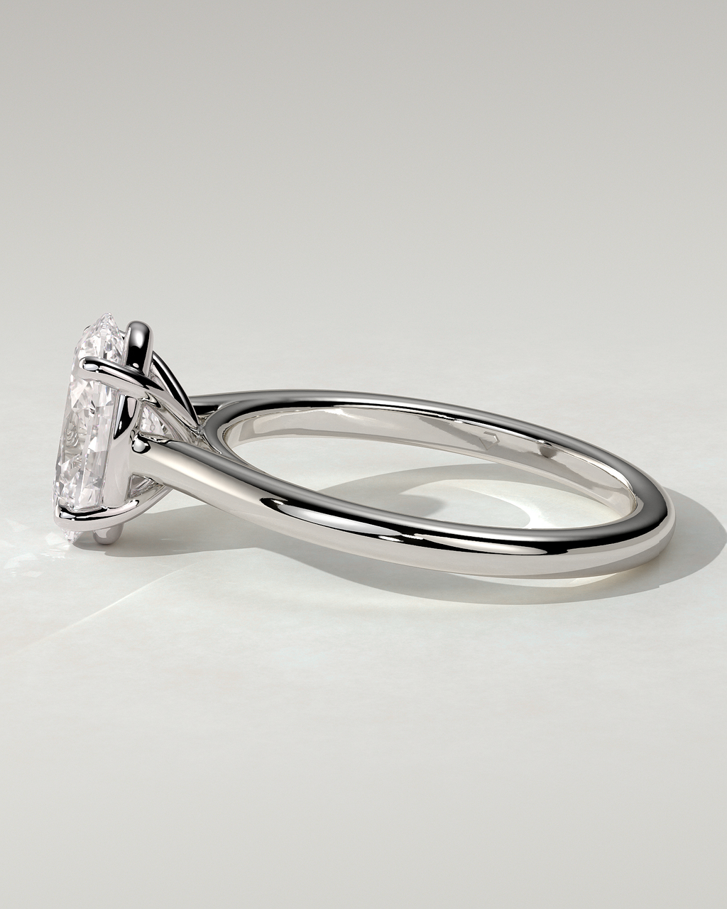 Hilary Solitaire Oval Ring