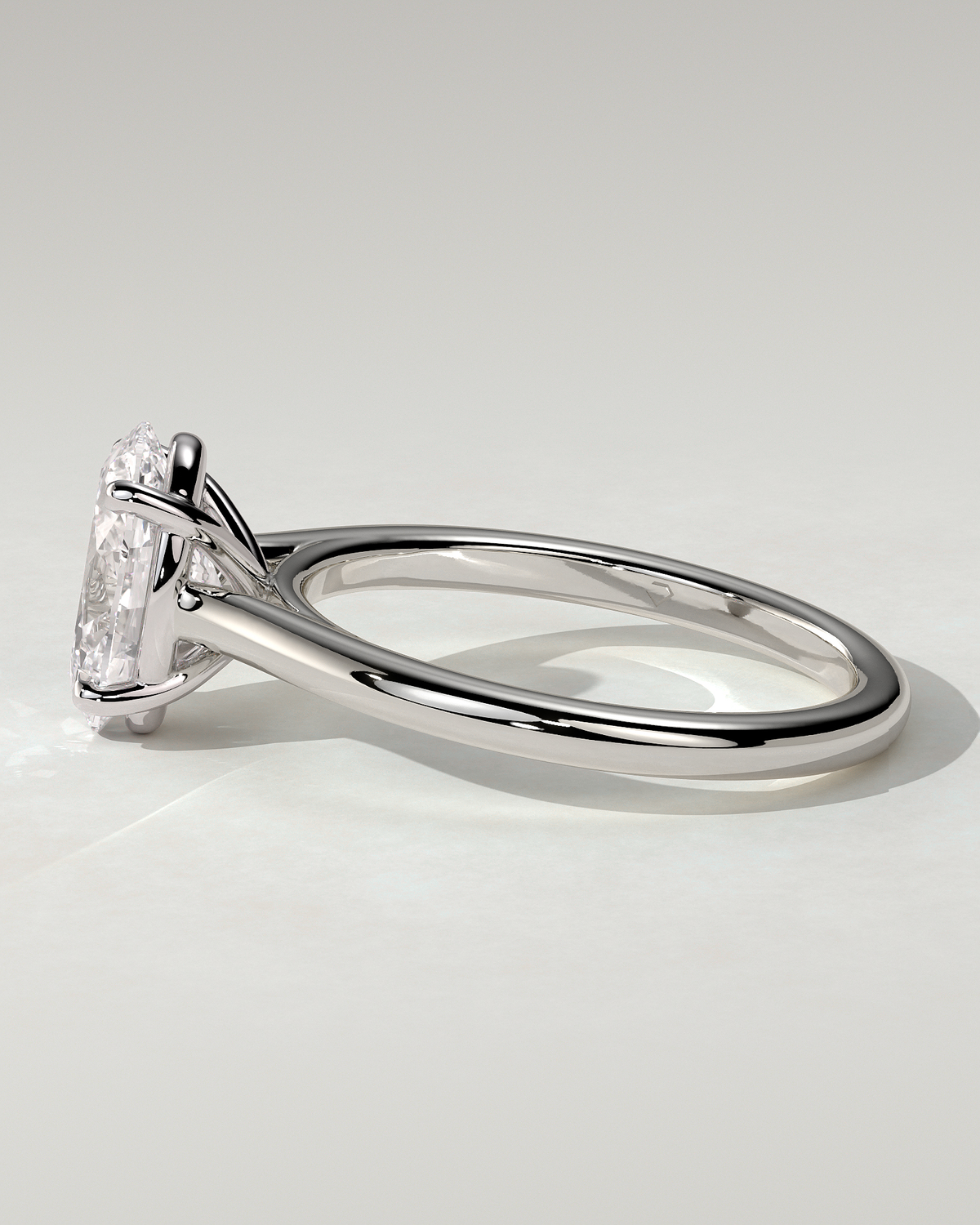 Hilary Solitaire Oval Ring
