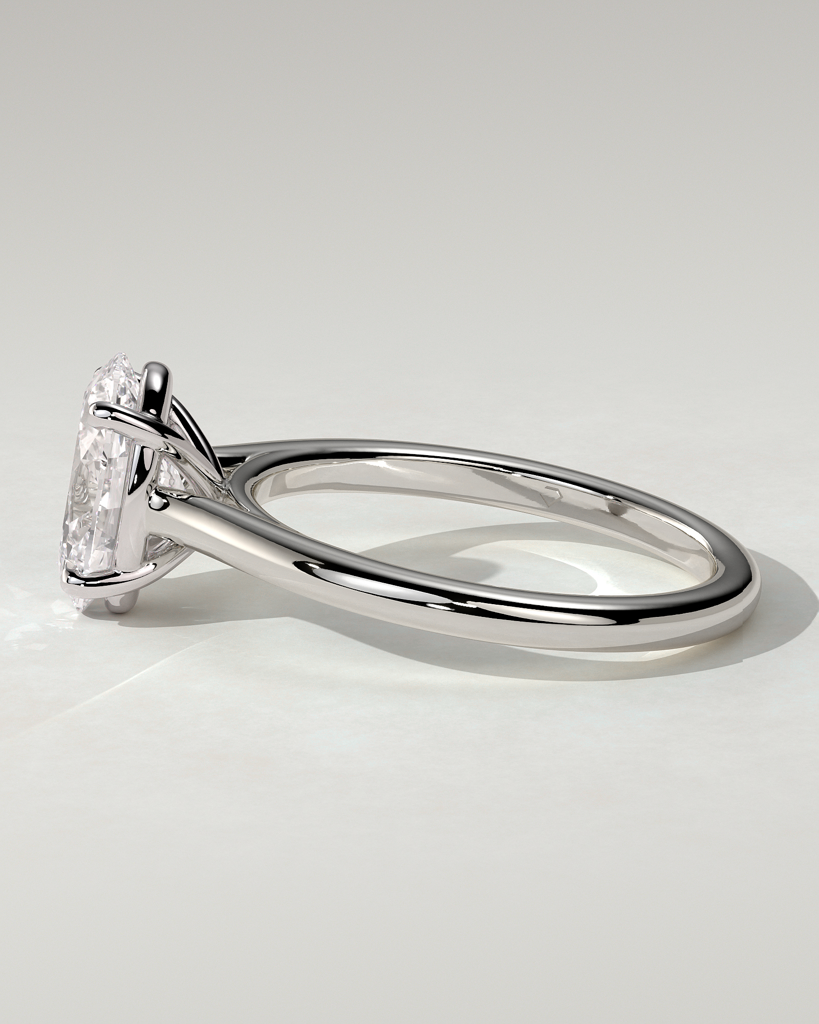 Hilary Solitaire Oval Ring