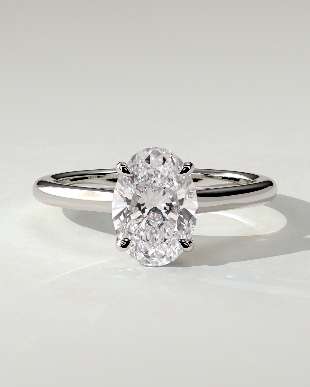 Hilary Solitaire Oval Ring