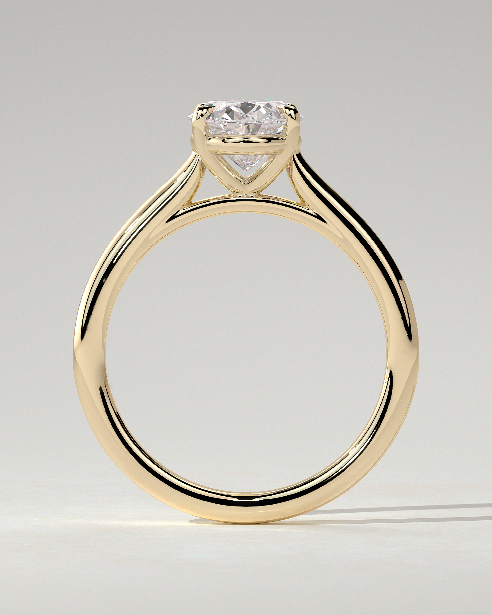 Hilary Solitaire Oval Ring