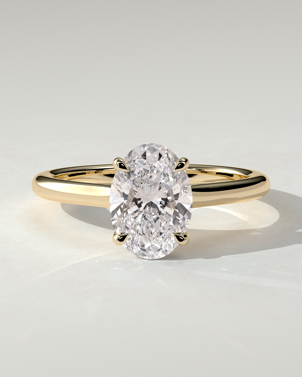 Hilary Solitaire Oval Ring