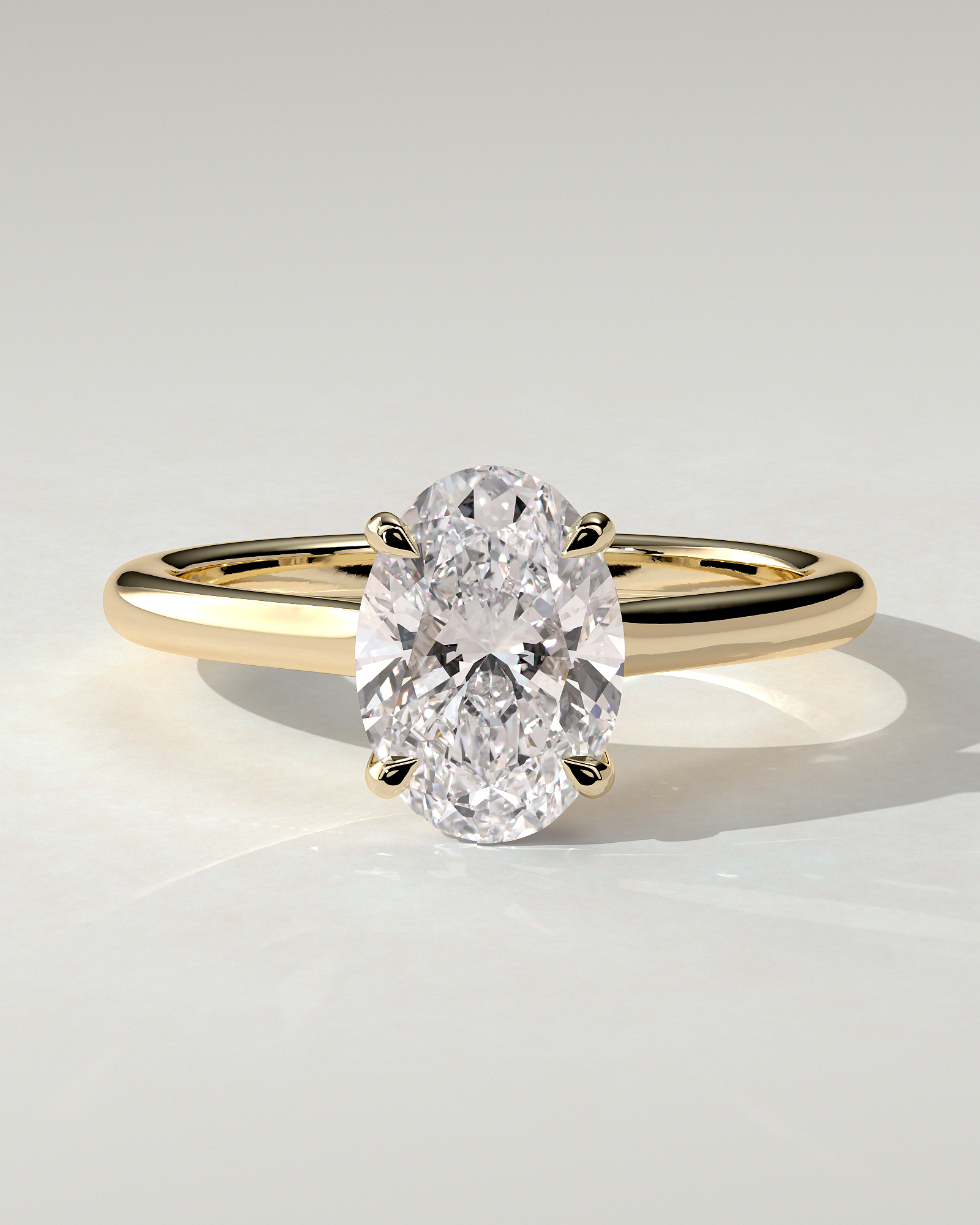 Hilary Solitaire Oval Ring