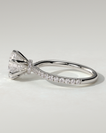 Holly Solitaire Round Ring