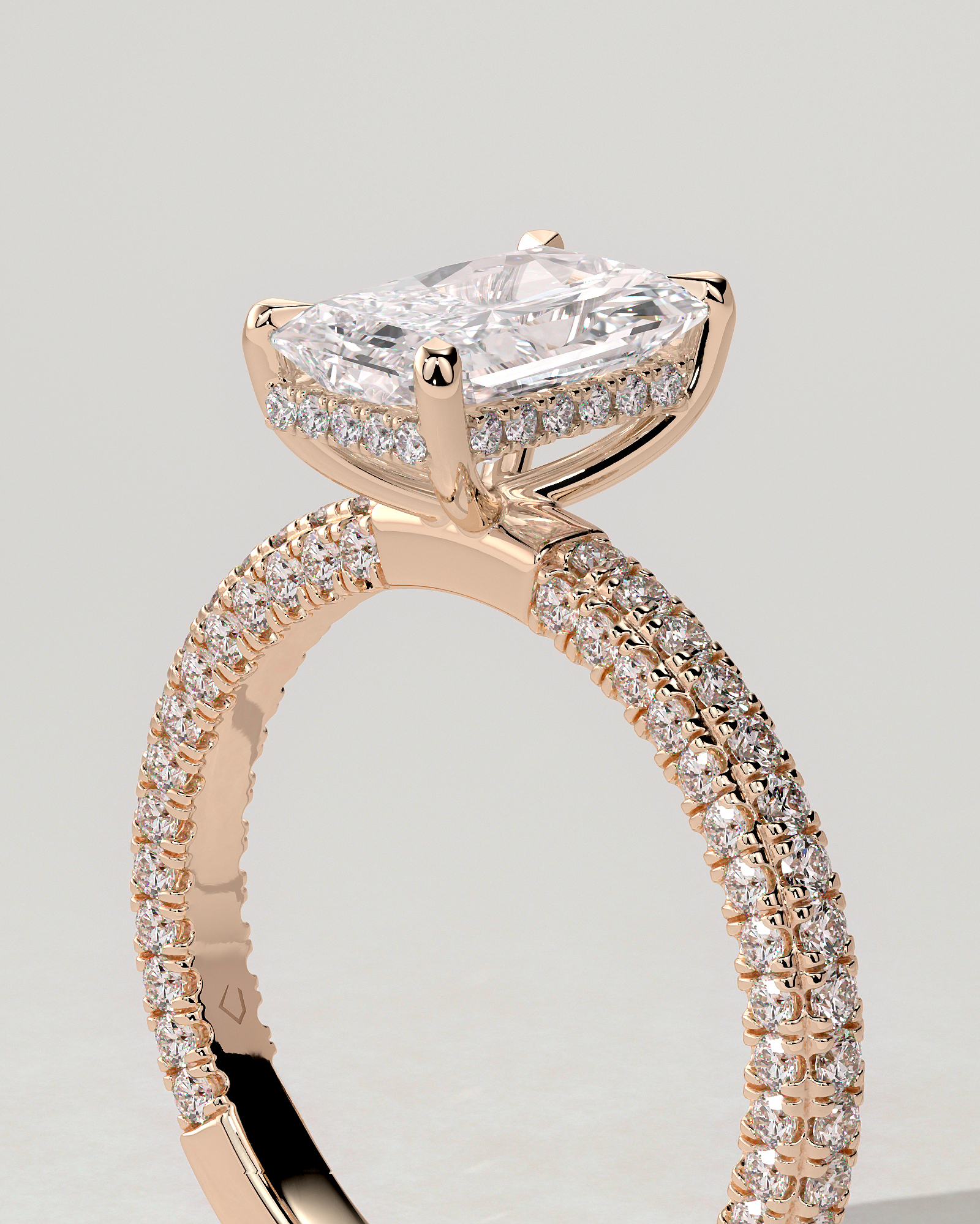 Irene Solitaire Radiant Ring