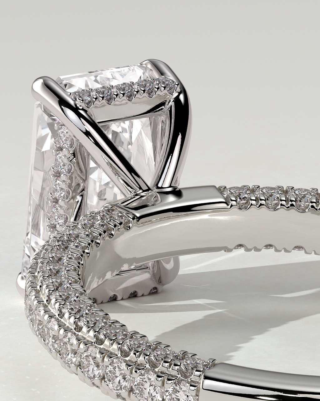 Irene Solitaire Radiant Ring