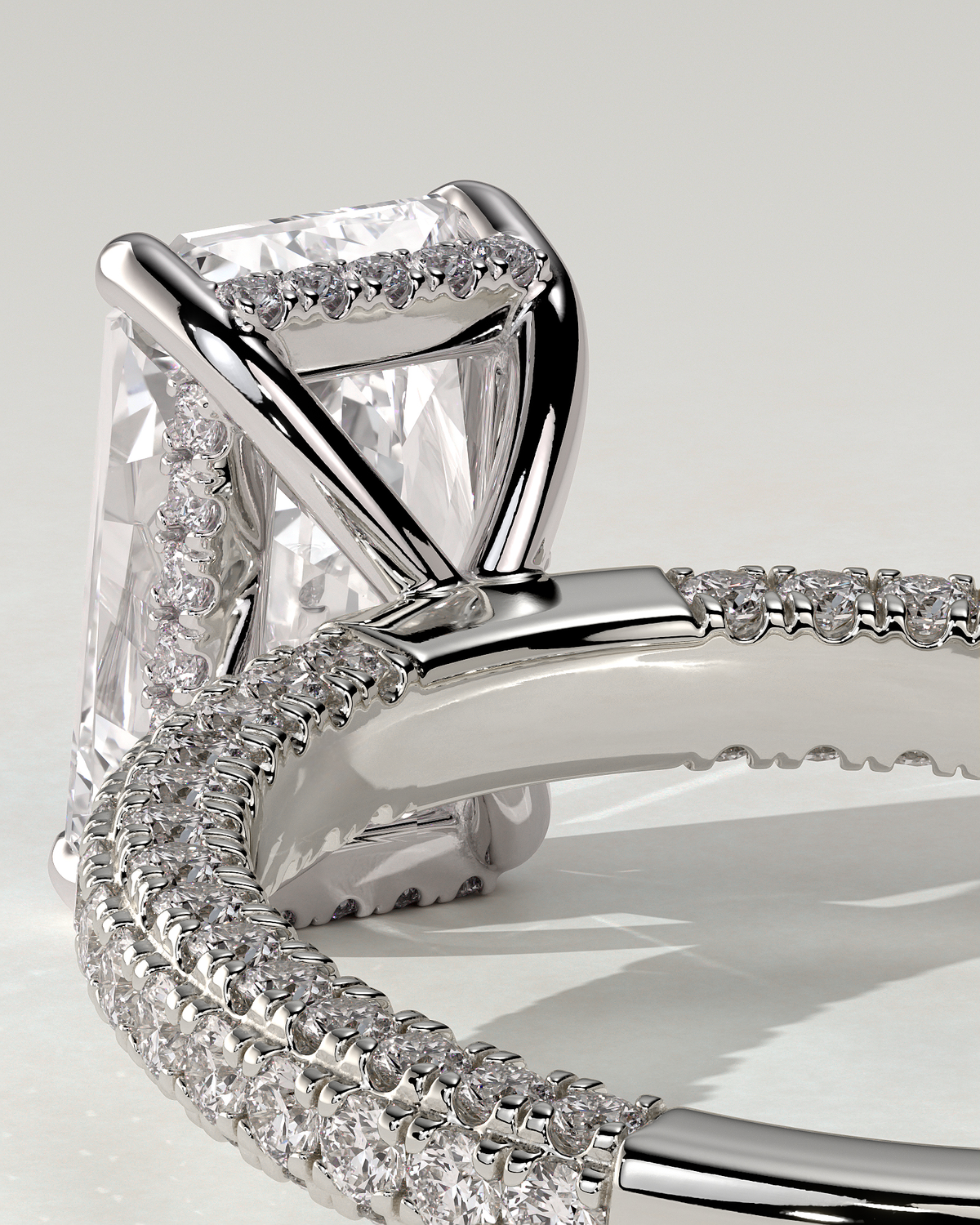 Irene Solitaire Radiant Ring