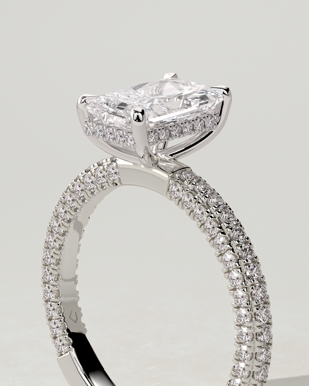 Irene Solitaire Radiant Ring
