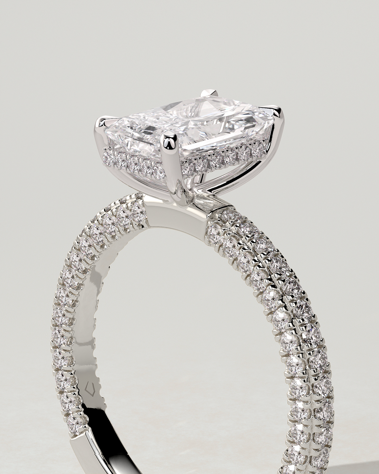 Irene Solitaire Radiant Ring