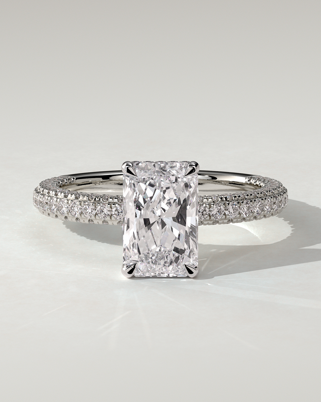 Irene Solitaire Radiant Ring