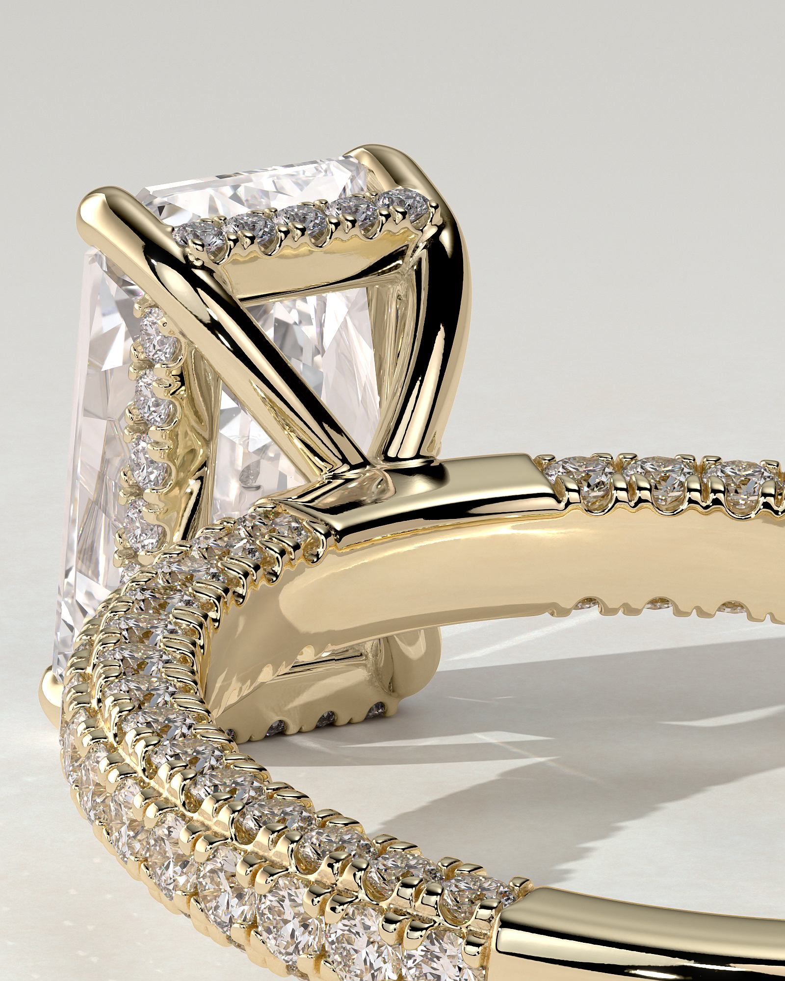 Irene Solitaire Radiant Ring