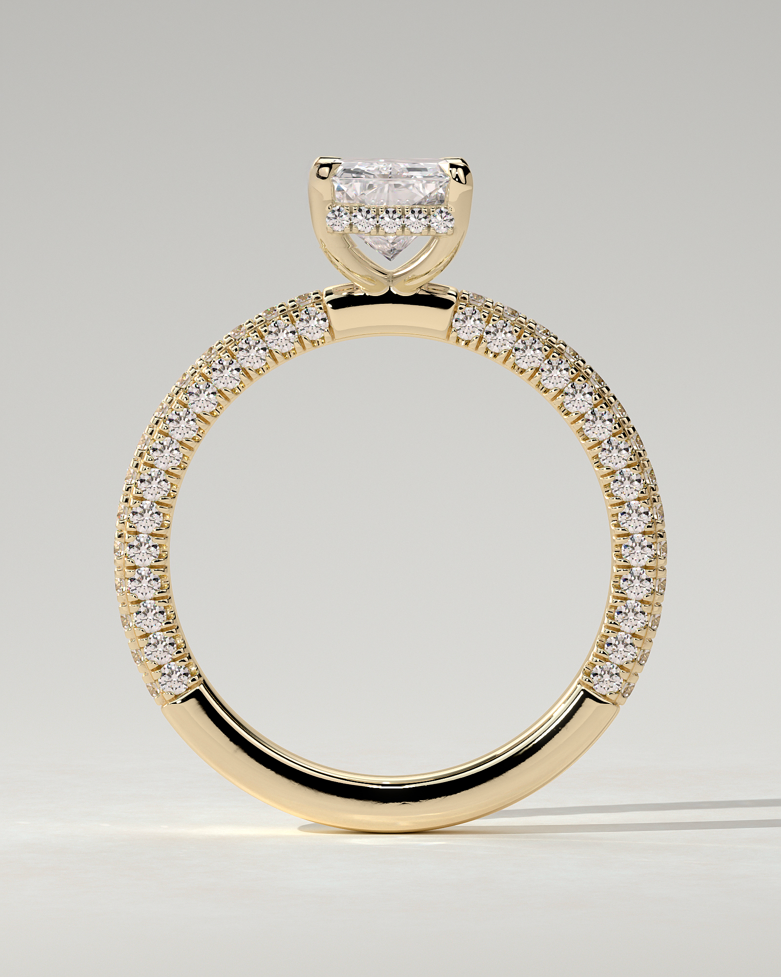 Irene Solitaire Radiant Ring