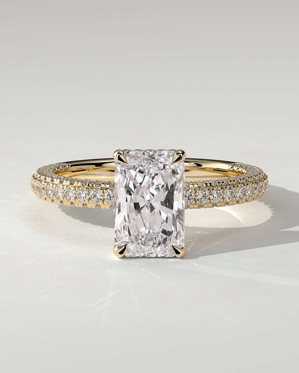 Irene Solitaire Radiant Ring