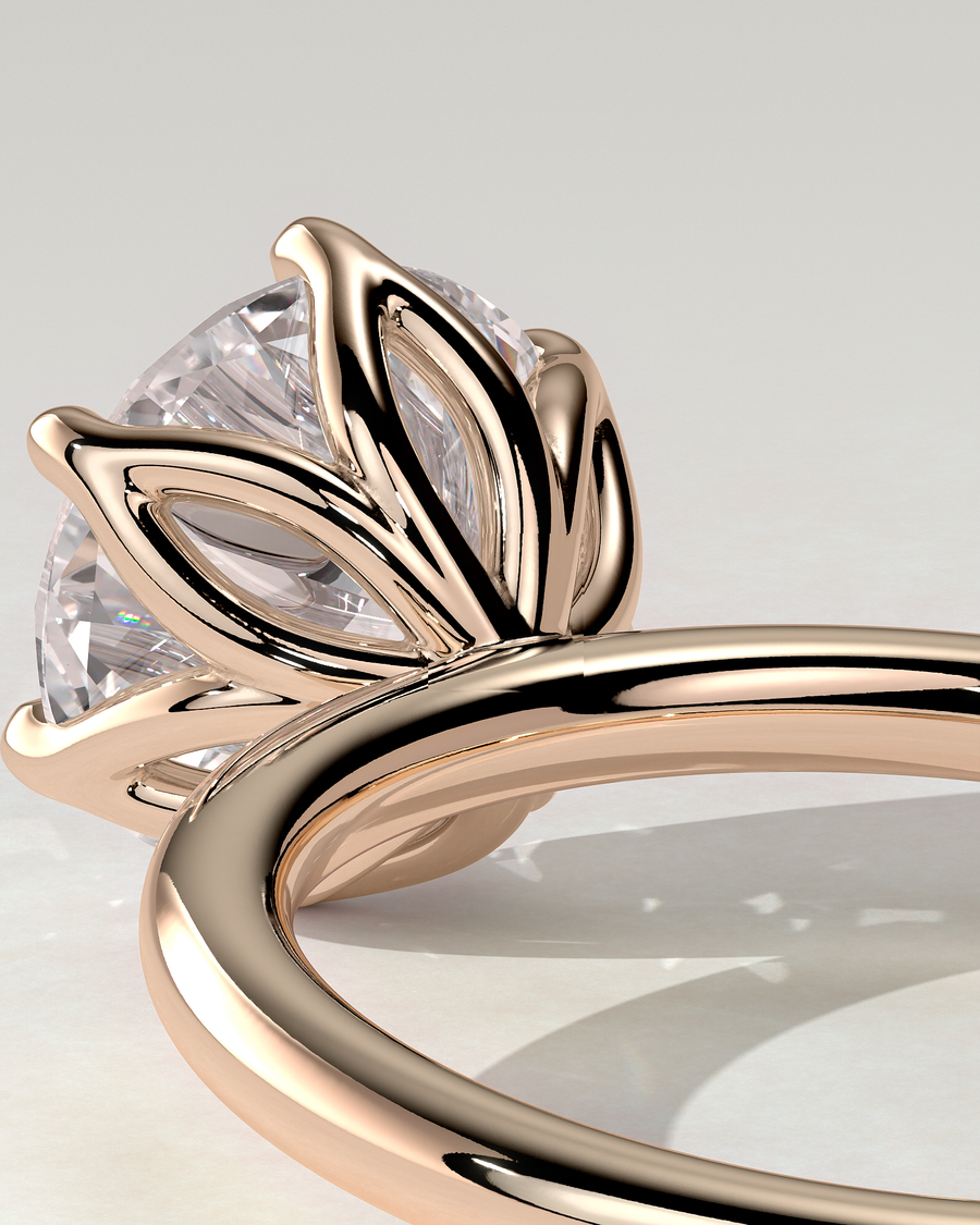 Iris Solitaire Round Ring